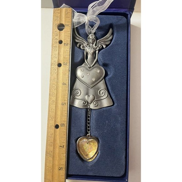 Dream Angel Suncatcher Hanging Ornament Yellow Stone Elegant Silver Ornament - Picture 12 of 13